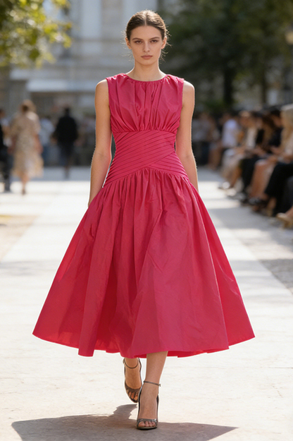 Agatha Knot Waist Midi Dress
