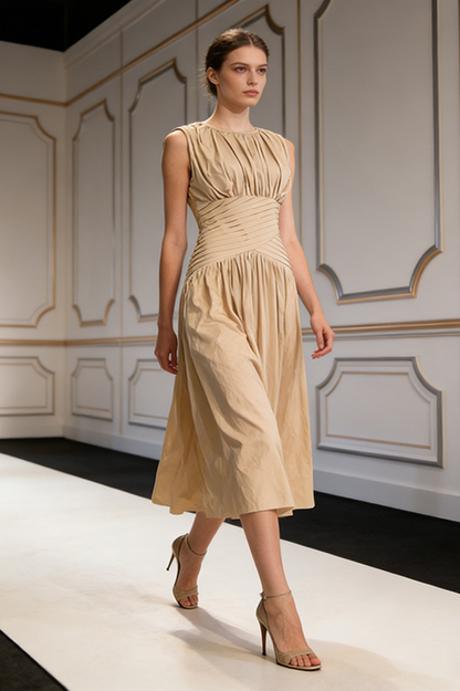 Agatha Knot Waist Midi Dress
