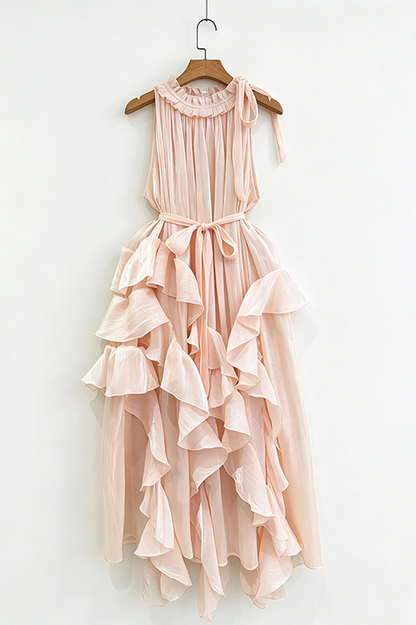 Riviera Asymmetric Maxi Dress