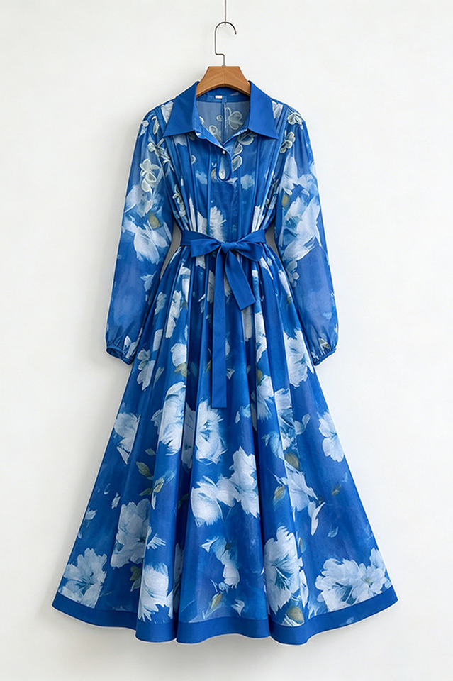 Jolie Ruffle Mesh Maxi Dress
