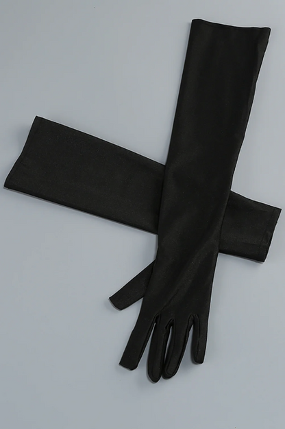 Sequin Detail Mxai Dress With Gloves