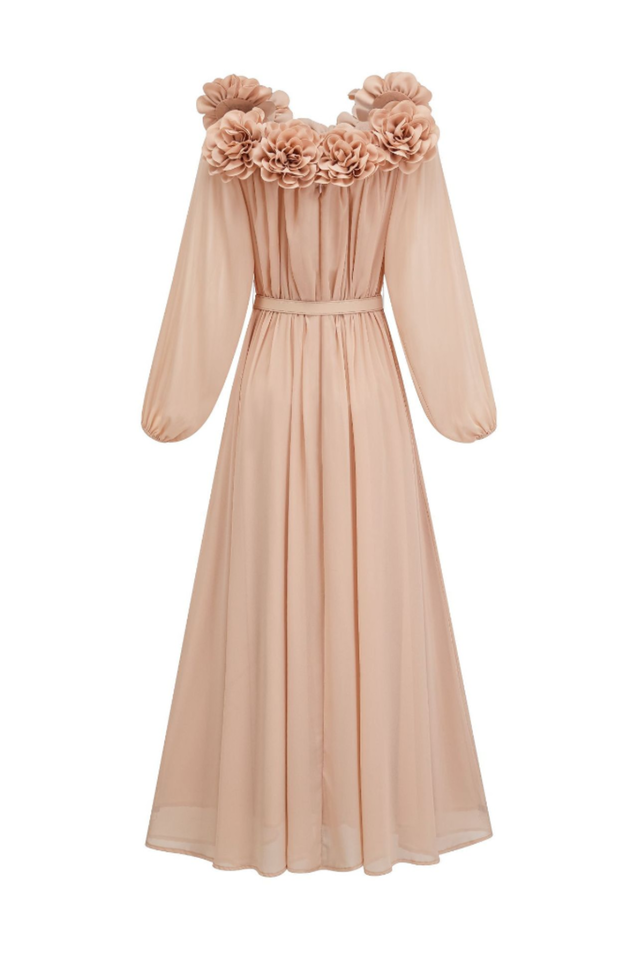 Appliques Maxi Dress