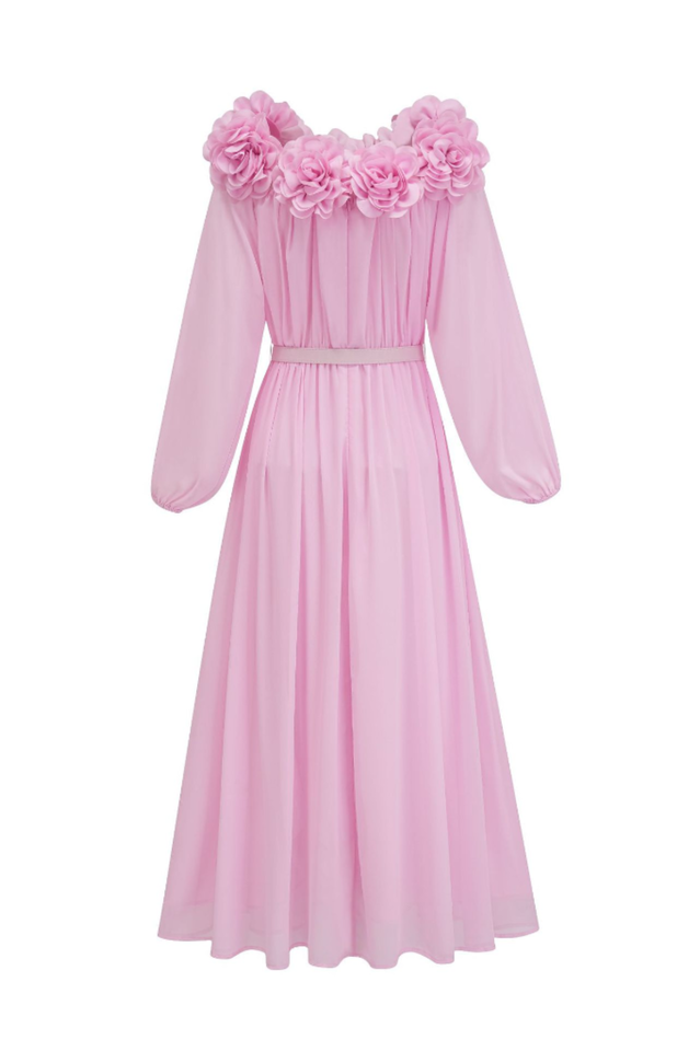 Appliques Maxi Dress