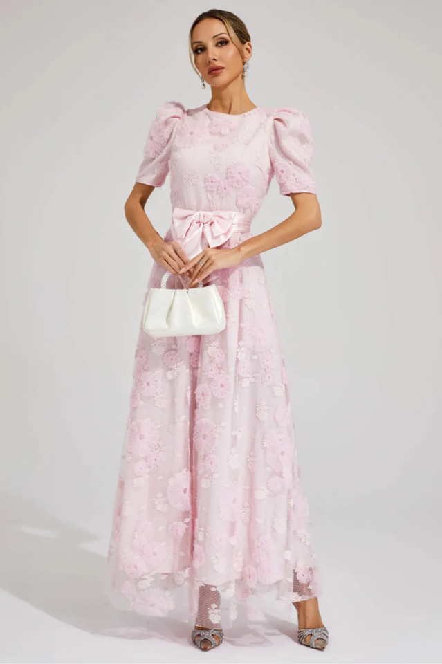 Rosalie Lace Bow Gown