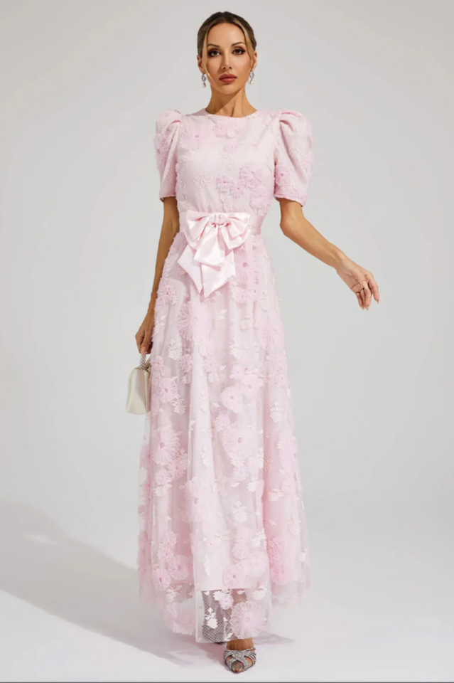 Rosalie Lace Bow Gown