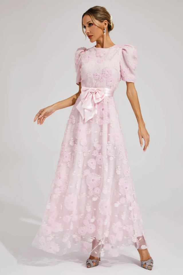 Rosalie Lace Bow Gown