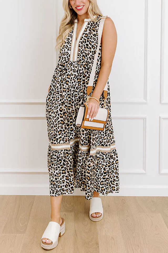For The Love Of Leopard Midi Dress