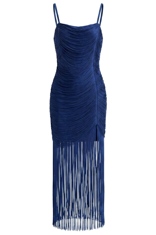 Syriel Spaghetti Fringe Maxi Dress