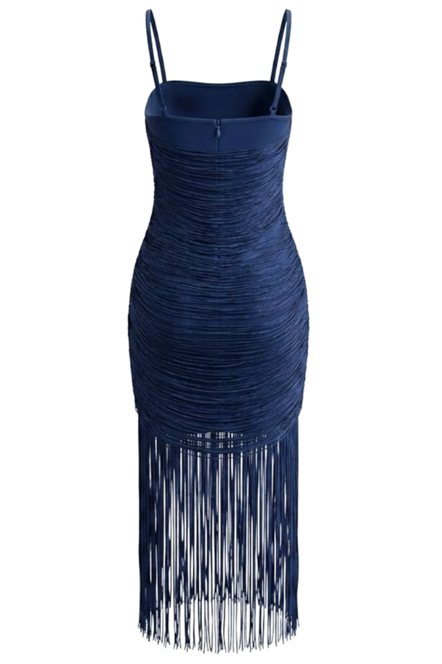 Syriel Spaghetti Fringe Maxi Dress