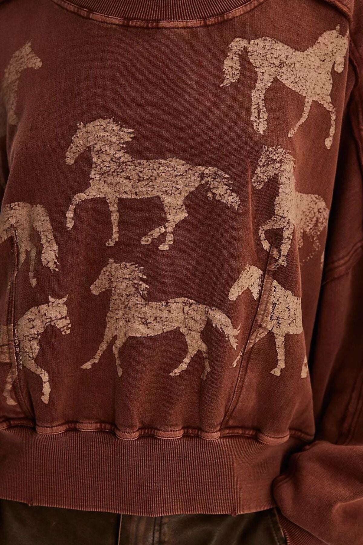 Graphic Printed Dropped Shoulder Sweatshirt