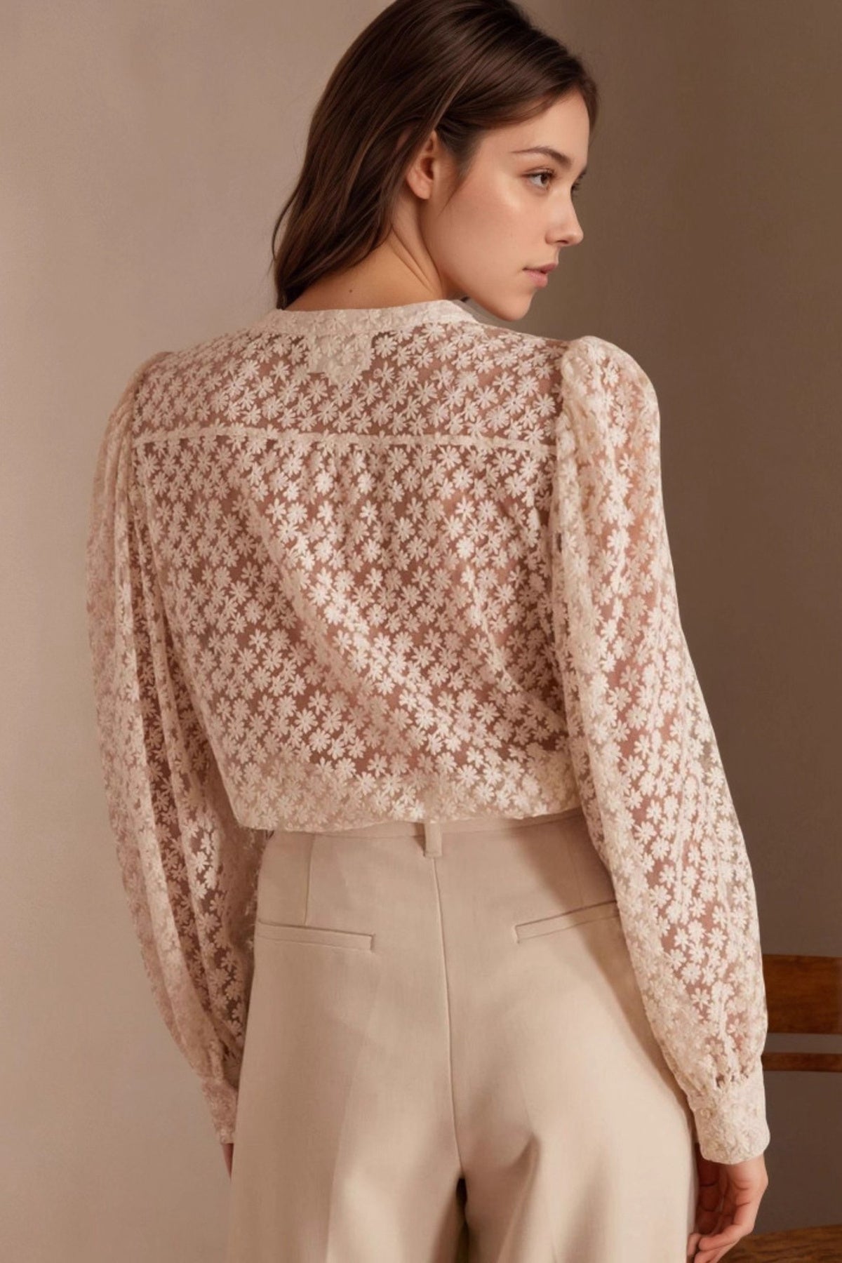 Lace Long Sleeve Shirt