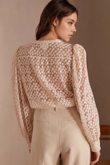 Lace Long Sleeve Shirt