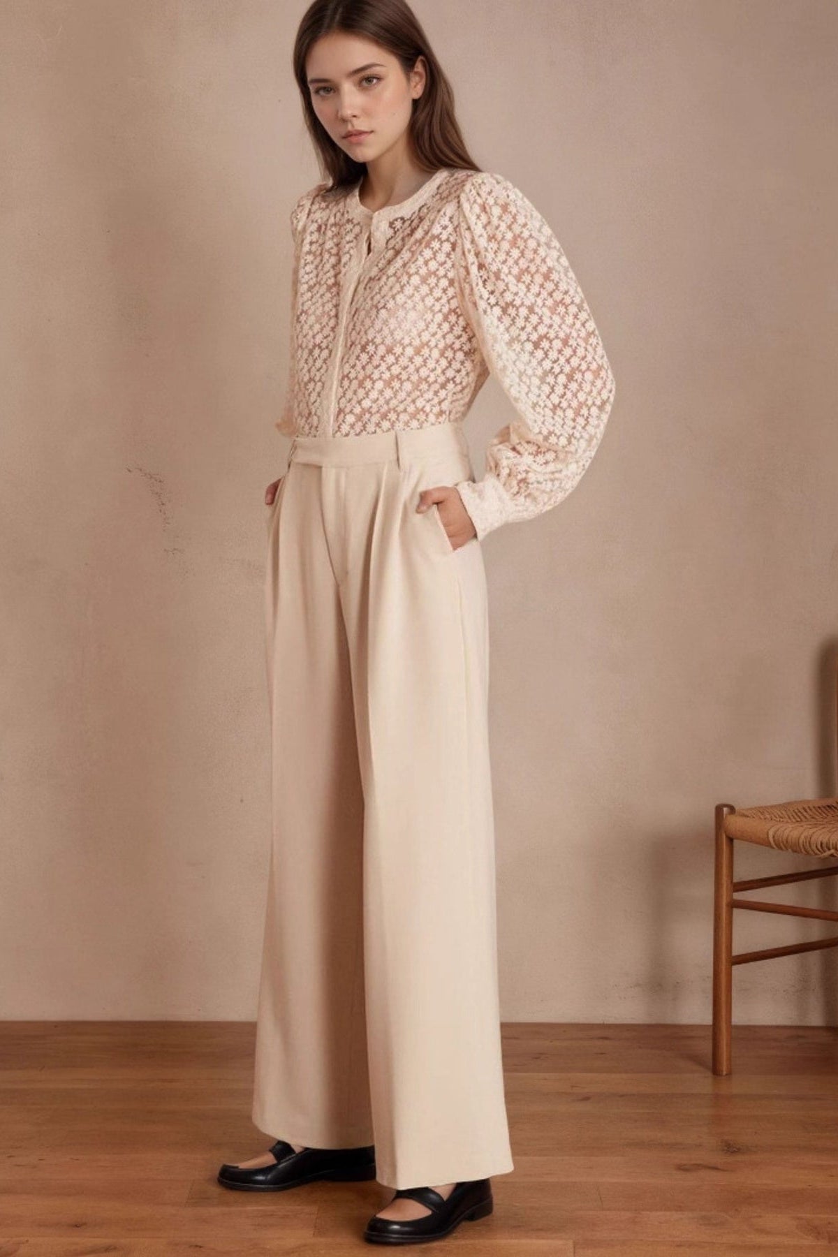 Lace Long Sleeve Shirt