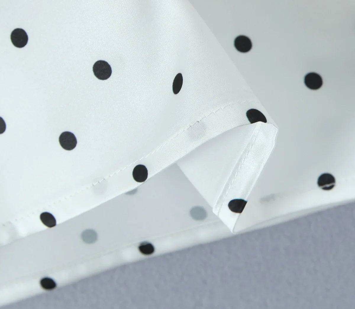 Women Polka Dot Print Top | Two-piece Set | Halter Neck Vest Top | Low Waist Skirt