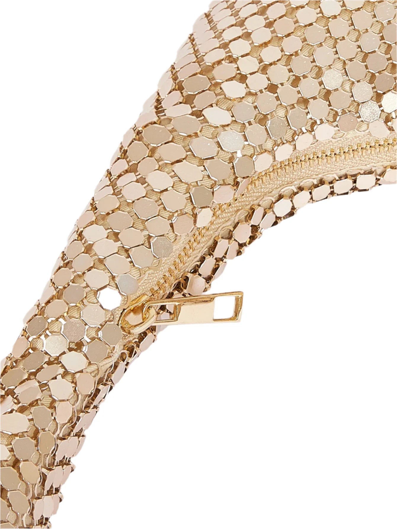 Women Aluminum Sequin Armpit Bag | Party Handbag | Sparkling Shoulder Bag