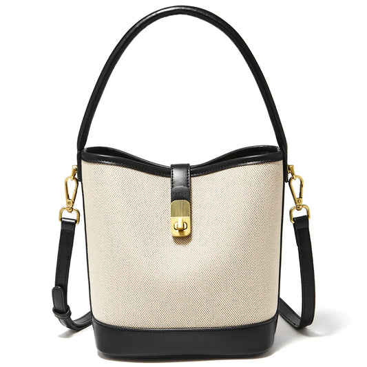 Women Small Bucket Shoulder Bag | Crossbody Handbag | Purse black