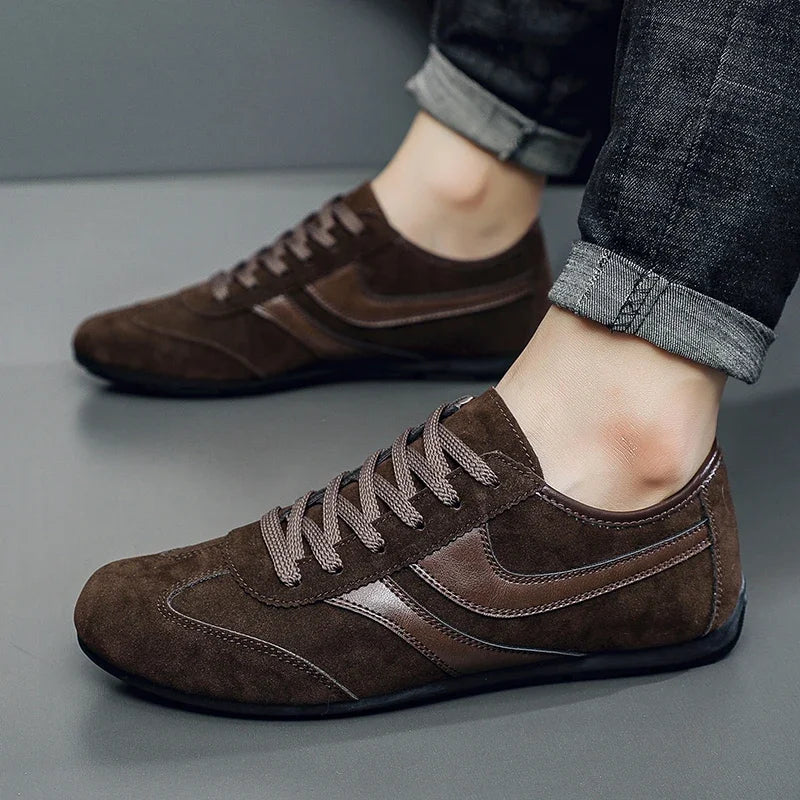 Men Casual Suede Sneakers | Comfortable | Non-Slip | Running Shoes | Breathable | Lightweight | Slip-On