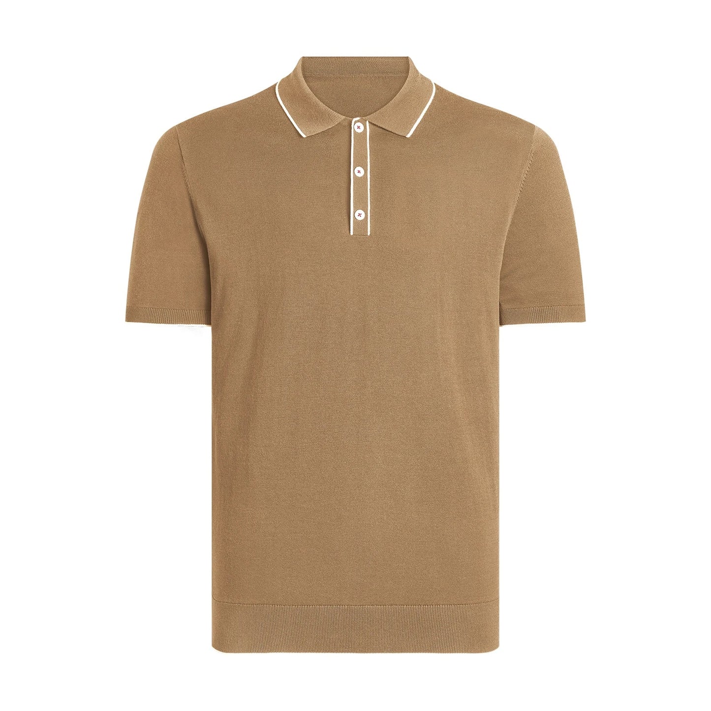 Men's Polo Shirt | Classic Polo Shirt | Business Casual Cotton Polo camel