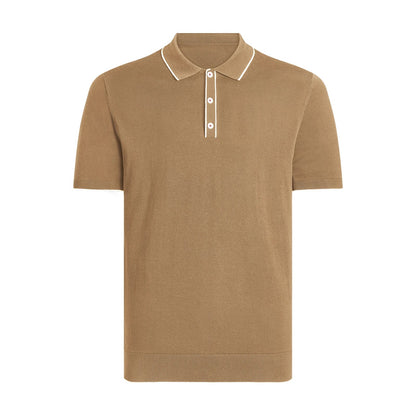 Men's Polo Shirt | Classic Polo Shirt | Business Casual Cotton Polo camel
