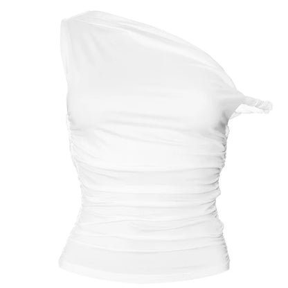 Women Casual Summer Tank Top | Sleeveless | Off Shoulder | Side Knot