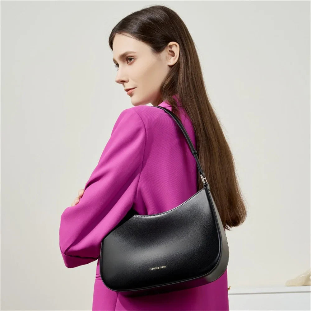 Women Leather Underarm Bag