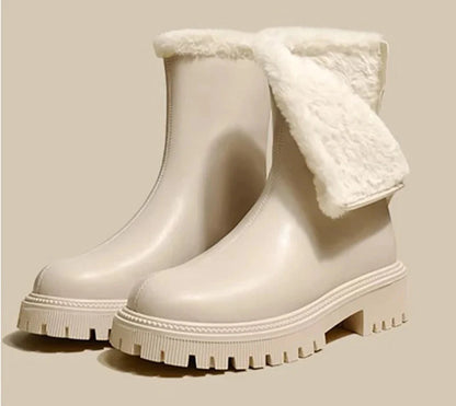 Women Winter Warm Plush Ankle Boots | Non Slip Boots