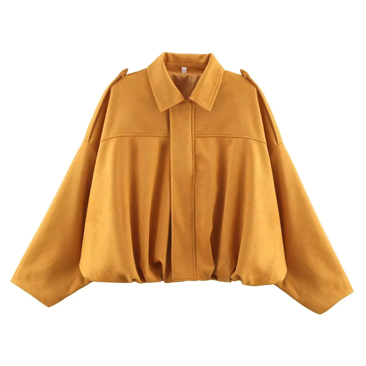Women Vintage Oversize Bomber Jacket | Loose Jacket Orange