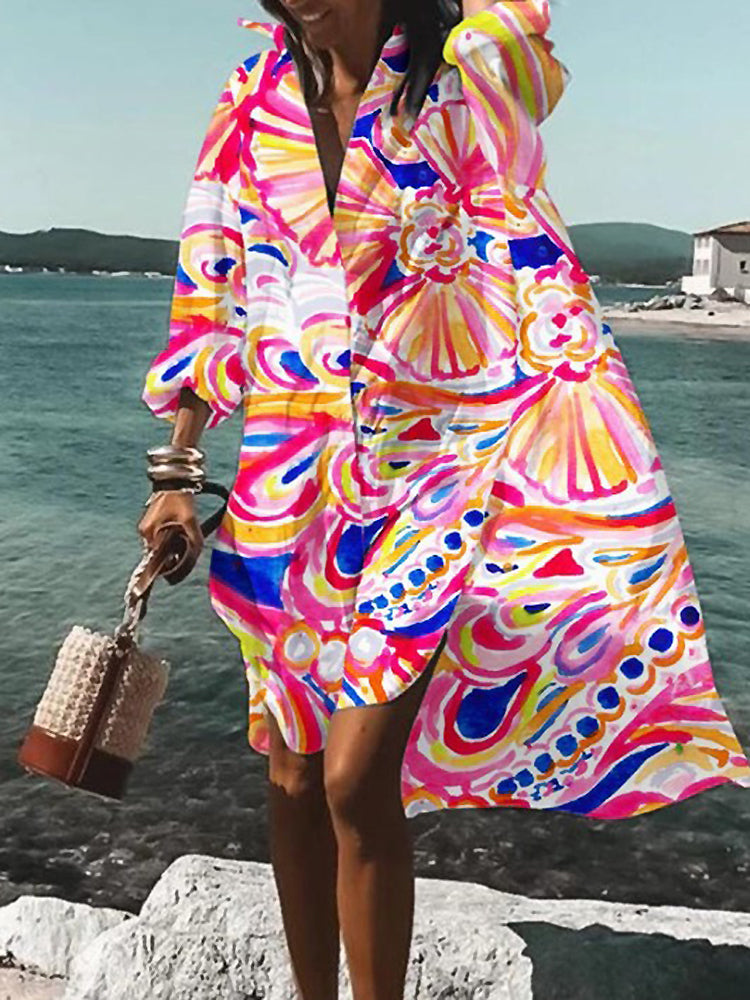 Mary™ | Summer Midi Shirt Dress