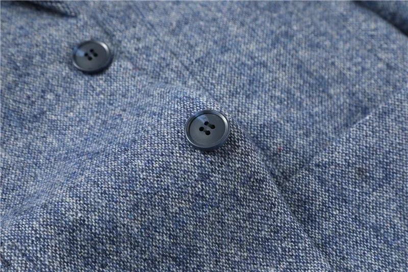 Men Classic Wool Slim Fit Blazer | Winter Smart Casual Business Jacket