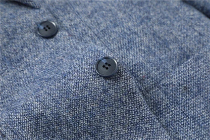 Men Classic Wool Slim Fit Blazer | Winter Smart Casual Business Jacket