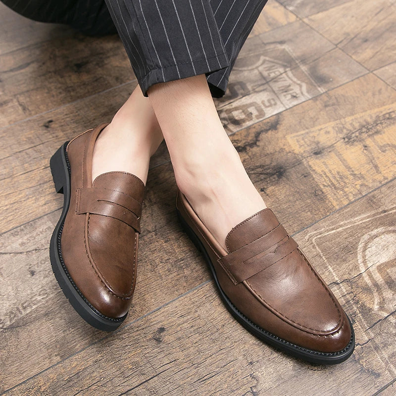 Men Business Leather Shoes | Dress Shoes | Wedding | Homecoming Shoes | Lightweight Shoes