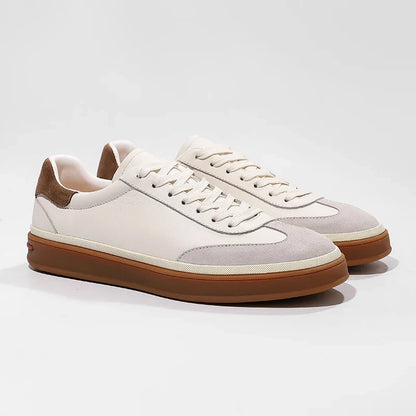 Men Genuine Leather Sneakers | Lightweight | Casual Shoes | Trainers