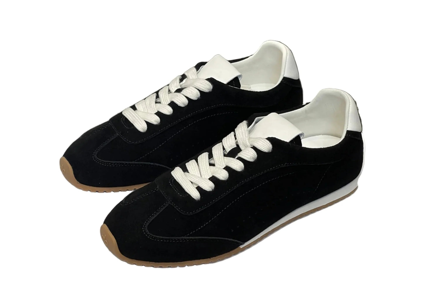 Women Genuine Leather Shoes | Flat Casual Sport Shoes | Comfortable | Breathable | German Trainers Black