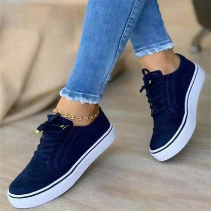 Harper | Women's Platform Sneakers Lace-Up Brogue Detail