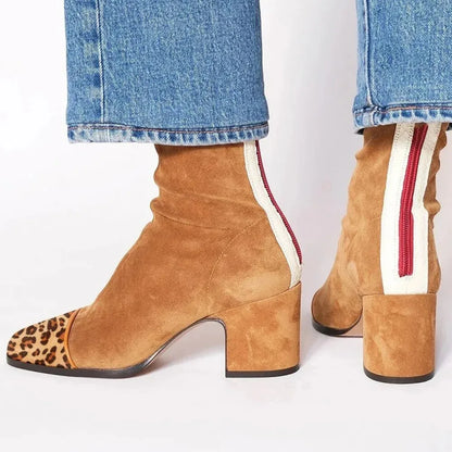 Scarlett™ | Square toe heeled boots