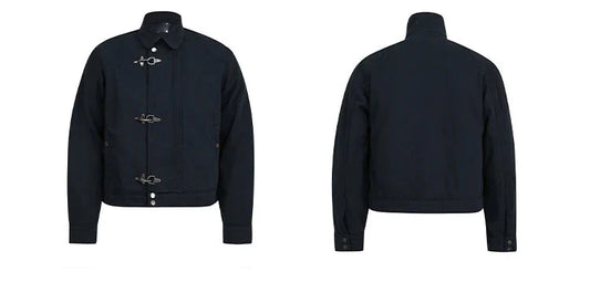 Unisex Lobster-Clasp Deck Jacket | Retro Gothic | Aircraft Button Jacket | Vintage Casual Jacket | Y2K