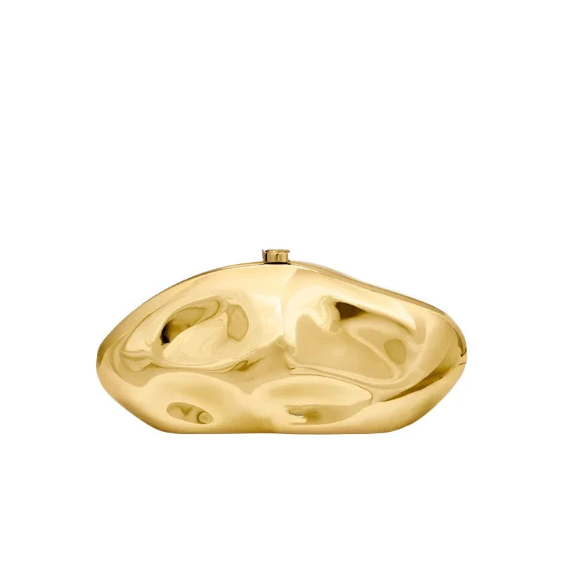 Women Fancy Evening Clutch gold