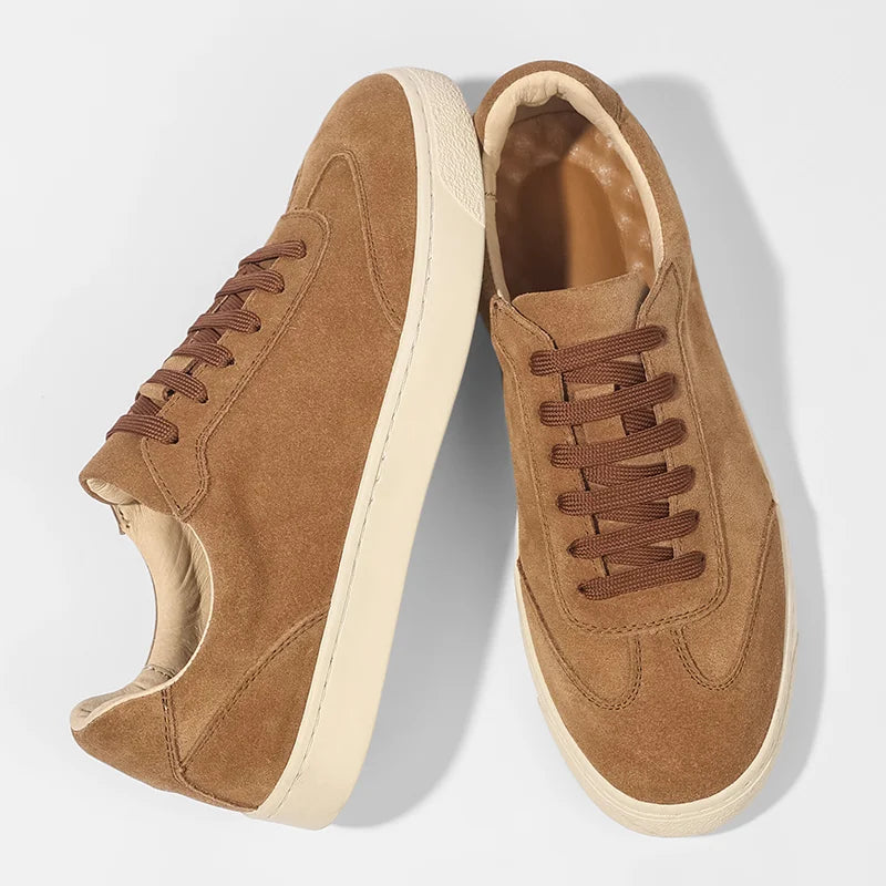Men Leather Sneakers | Casual Shoes | Sports | Non-Slip Trainers