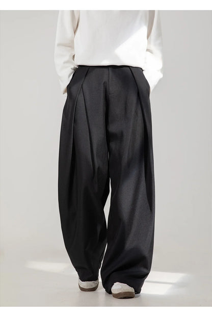 Men Dress Pants | Casual | Flare Trousers | Draped | Straight