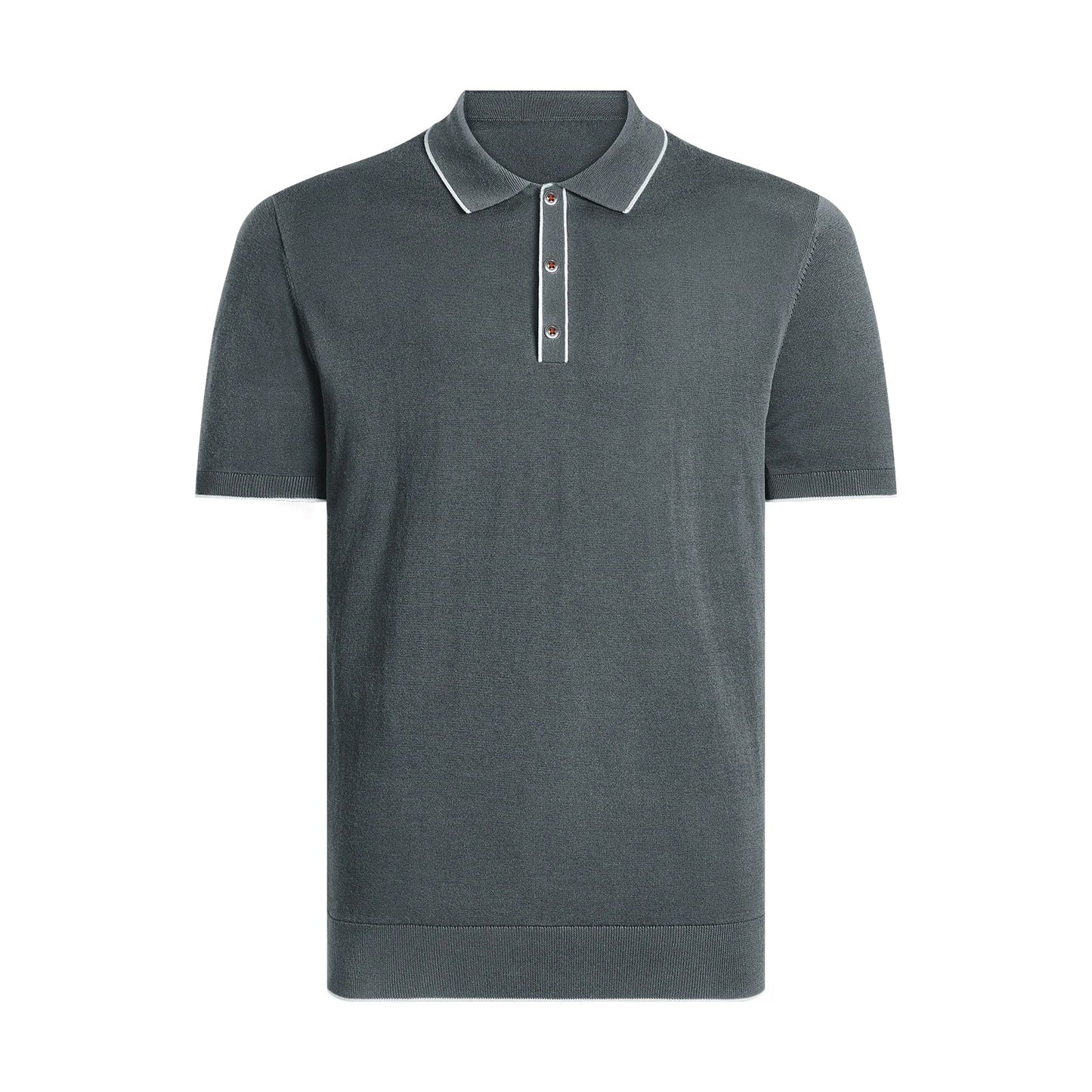 Men's Polo Shirt | Classic Polo Shirt | Business Casual Cotton Polo Dark Grey
