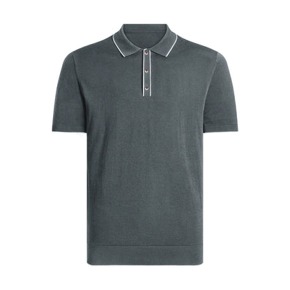 Men's Polo Shirt | Classic Polo Shirt | Business Casual Cotton Polo Dark Grey