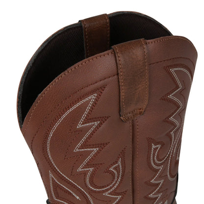 Men Embroidered Cowboy Boots | Western Riding Boots | Mid-Calf Pointed Toe Boots