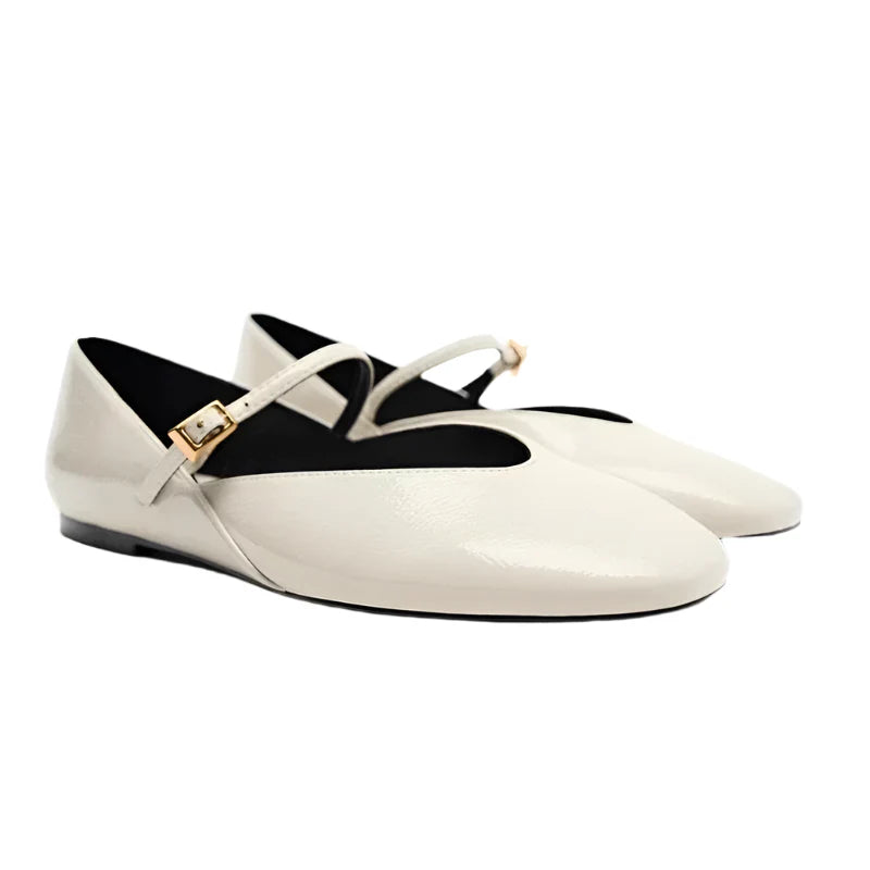 Women Ballet Shoes | Casual Round Toe Flats | Patent Leather | Ballerina Flats