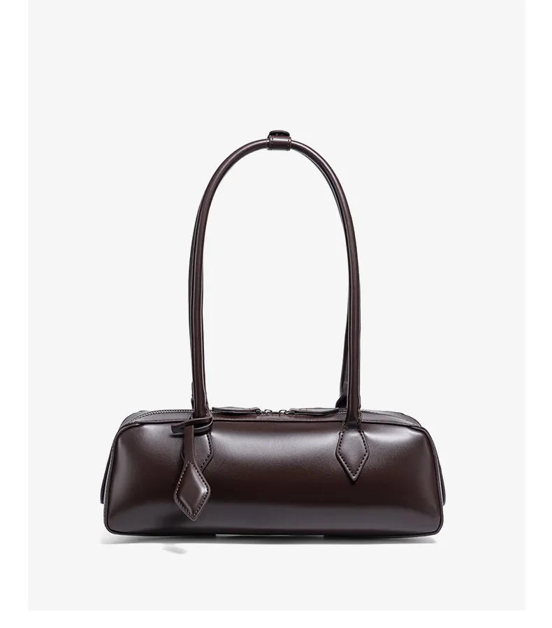 Women Leather Bag | Luxury Vintage | Long Shoulder Shopping Bag | Underarm Bag | Baguette