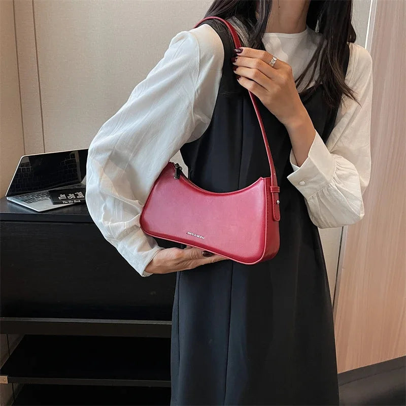 Women Leather Underarm Shoulder Bag