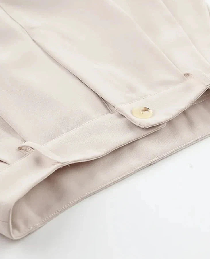 Women Classic 2 Piece Set | Vintage Plain Loose Shirt | Palazzo Floor-Length Pants