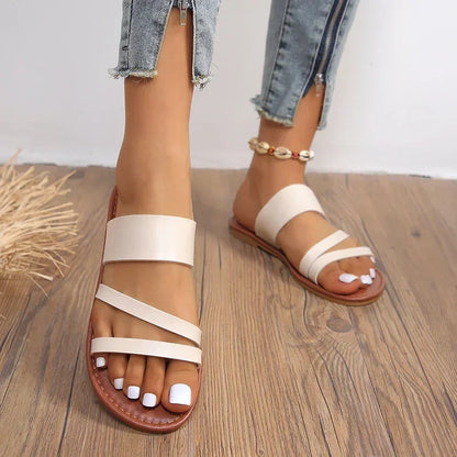 Lilac | Women's Flat Cushioned Sandals