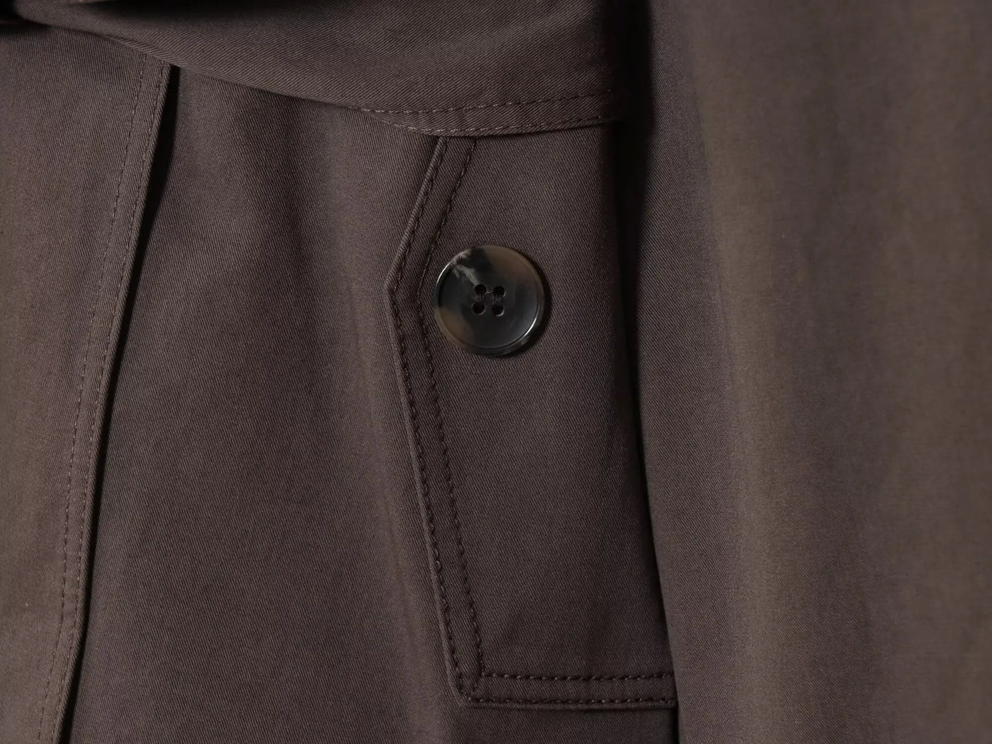 Women British Style Lapel Double-Breasted Coat | Short Trench Coat With Belt