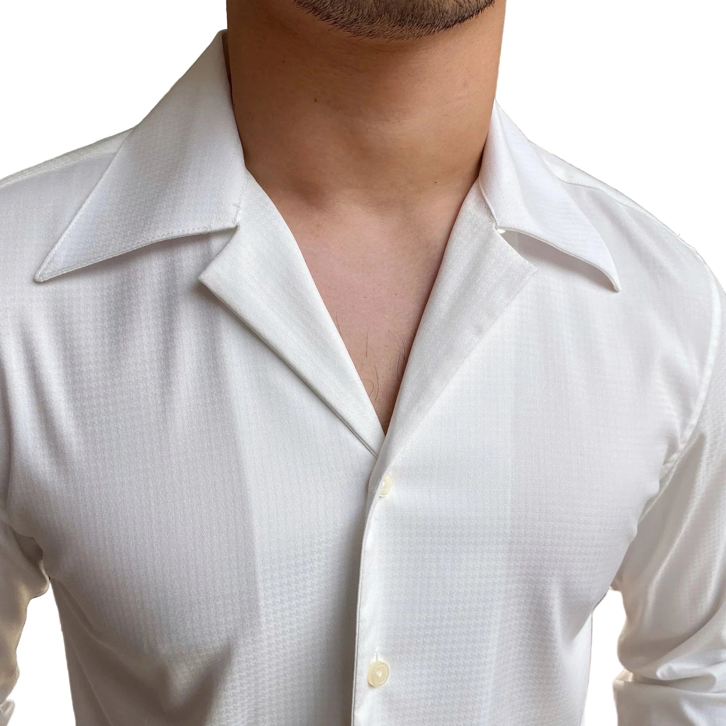 Men Summer Wrinkle Resistant Shirt | Cuban Collar Shirt | Business Shirt | Tuxedo Shirt