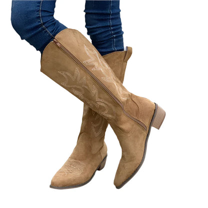 Women Embroidered Western Cowboy Boots | Knee High Boots | Long boots